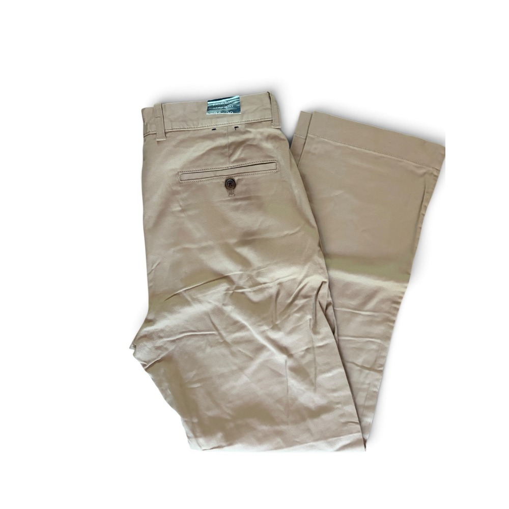 J.Crew factory Straight Flex Chino Pants Mens 31x30 Khaki Tan Stretch NWT